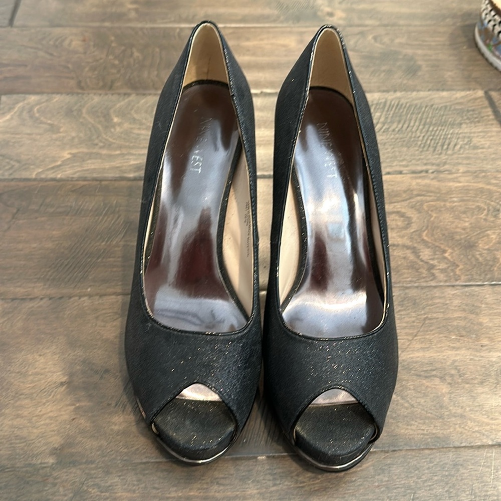 Nine West Sparkle Platform Pumps